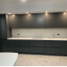 Cabinet furniture for kitchen No. 1168 painted MDF facades with integrated handle 