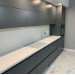 Cabinet furniture for kitchen No. 1168 painted MDF facades with integrated handle 