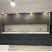 Cabinet furniture for kitchen No. 1168 painted MDF facades with integrated handle 