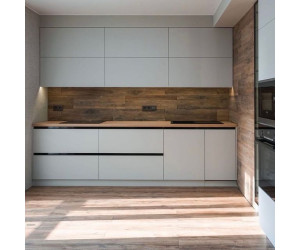 Cabinet furniture for kitchen No. 1169 painted MDF facades with integrated handle 