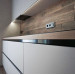 Cabinet furniture for kitchen No. 1169 painted MDF facades with integrated handle 