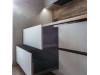 Мебель корпусная для кухни № 1169 крашеные МДФ фасады  с интегрированной ручкой 