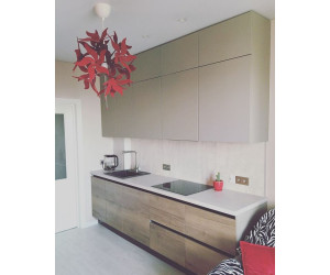 Cabinet furniture for the kitchen № 1018 painted MDF top bottom made of chipboard