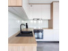 Cabinet furniture for kitchen No. 1170 painted MDF facades with integrated handle 