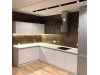 Мебель корпусная для кухни № 1171 крашеные МДФ фасады  с интегрированной ручкой 