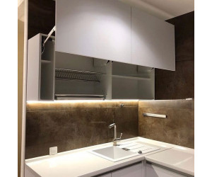 Cabinet furniture for kitchen No. 1171 painted MDF facades with integrated handle 