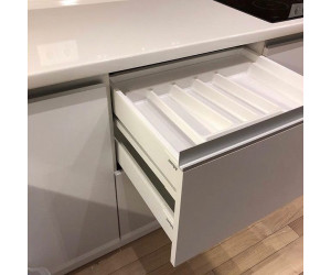 Cabinet furniture for kitchen No. 1171 painted MDF facades with integrated handle 