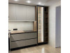 Cabinet furniture for kitchen No. 1172 painted MDF facades with integrated handle 
