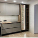 Cabinet furniture for kitchen No. 1172 painted MDF facades with integrated handle 