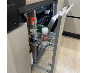 Мебель корпусная для кухни № 1172 крашеные МДФ фасады  с интегрированной ручкой 