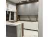 Cabinet furniture for kitchen No. 1173 painted MDF facades with integrated handle 