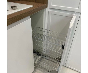 Мебель корпусная для кухни № 1173 крашеные МДФ фасады  с интегрированной ручкой 