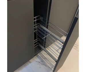 Мебель корпусная для кухни № 1174 крашеные МДФ фасады  с интегрированной ручкой 