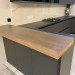 Cabinet furniture for kitchen No. 1174 painted MDF facades with integrated handle 