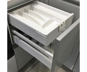 Cabinet furniture for kitchen No. 1181 painted glossy MDF fronts with integrated handle 