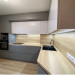 Cabinet furniture for kitchen No. 1184 painted MDF facades with integrated handle 