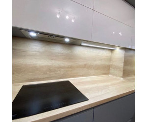 Мебель корпусная для кухни № 1184 крашеные МДФ фасады с интегрированной ручкой