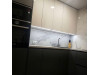 Мебель корпусная для кухни № 1186 крашеные МДФ фасады с интегрированной ручкой