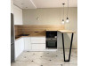 Cabinet furniture for kitchen No. 1187 painted MDF facades with integrated handle 