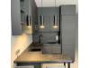 Меблі корпусні для кухні № 1192 фарбовані МДФ фасади з інтегрованою ручкою 