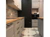 Меблі корпусні для кухні № 1194 фарбовані МДФ фасади з фрезеруванням та шпросами 