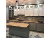 Мебель корпусная для кухни № 1194 крашеные МДФ фасады с фрезеровкой и шпросами 