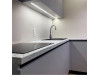 Меблі корпусні для кухні № 1193 фарбовані МДФ фасади з інтегрованою ручкою 