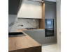 Мебель корпусная для кухни № 1122 крашеные МДФ фасады Antratsit Grey и белый матовый с эффектом Soft Touch