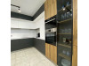 Мебель корпусная для кухни № 1124 крашеные МДФ фасады серые белые матовые + шпон