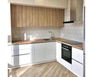 Cabinet furniture for kitchen № 1331 with integrated handle