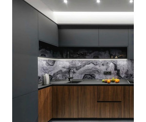 Cabinet furniture for kitchen № 1166 painted and veneered MDF facades