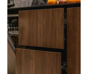 Cabinet furniture for kitchen № 1166 painted and veneered MDF facades