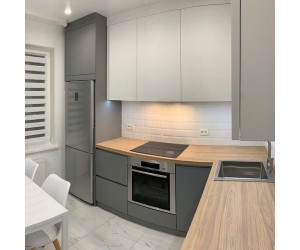 Cabinet furniture for kitchen № 1177 painted MDF facades