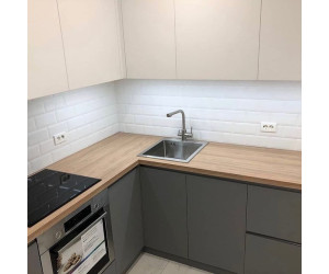 Cabinet furniture for kitchen № 1177 painted MDF facades