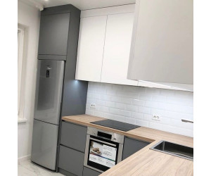 Cabinet furniture for kitchen № 1177 painted MDF facades