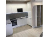 Cabinet furniture for kitchen № 2112 painted MDF facades with milling Screen