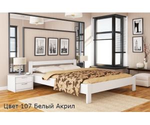 Wooden bed made of solid beech Natali