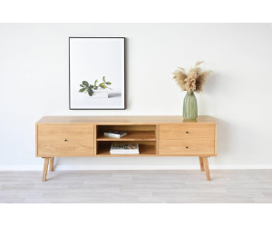 Chest of drawers on legs made of solid ash or oak Natural Ash or Oak + Linseed oil Eco