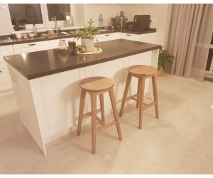 Табурет барний круглий ясен лак savana 07