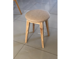 Табурет круглый ясеня лак & savana 07