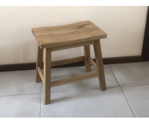 Wave stool ash lacquer