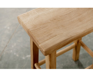 Wave stool ash lacquer