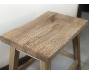 Wave stool ash lacquer