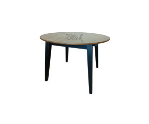 RoundNew 110/160 folding table ash wenge & rustic top