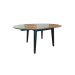 Table Casanova 1100/1600 ash rustic + wenge, wooden, modern, round, extendable, oval or round