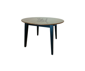 RoundNew 110/160 folding table ash wenge & rustic top