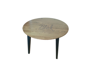 RoundNew 110/160 folding table ash wenge & rustic top