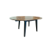 Table Casanova 1100/1600 ash rustic + wenge, wooden, modern, round, extendable, oval or round