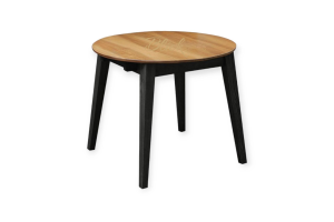 Стіл Casanova 90/130 ясен лак black legs сучасний, дерев'яний, розкладний, стіл для кухні