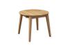 Table Casanova 90/130 ash lacquer modern, extendable, wooden table for the kitchen or living room